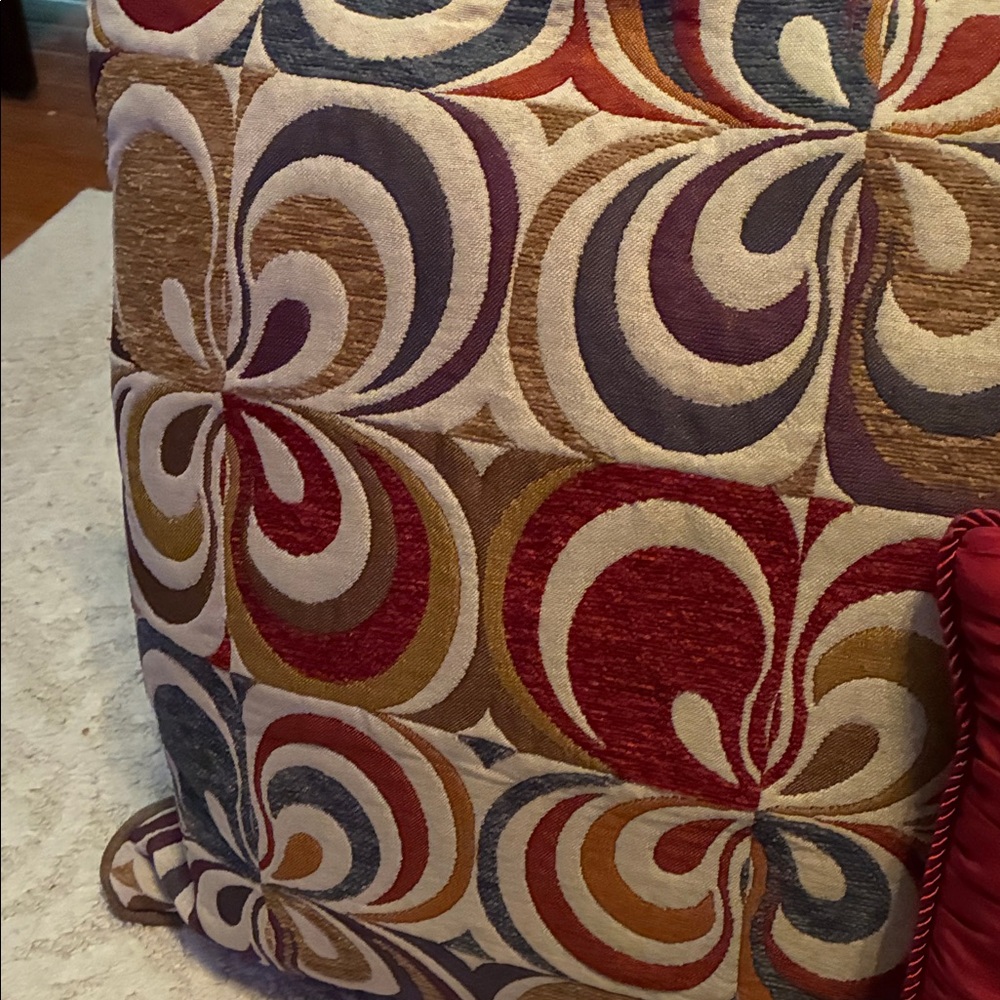 Colorful Patterned and Red Throw Pillows - Picture 4 of 9